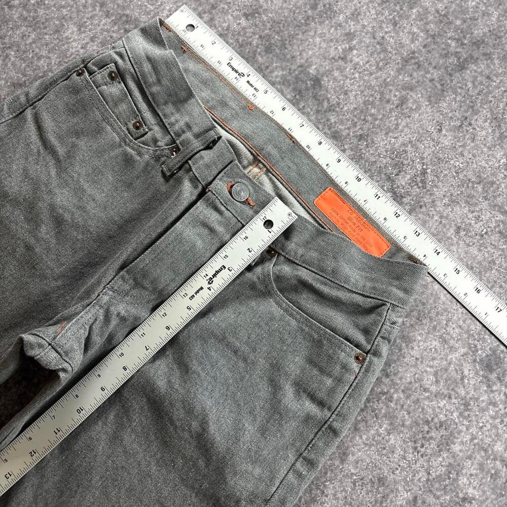 Jean Shop Men’s 28 Gray Selvedge Denim Jeans Slim Fit Made USA 100% Cotton - Picture 7 of 8
